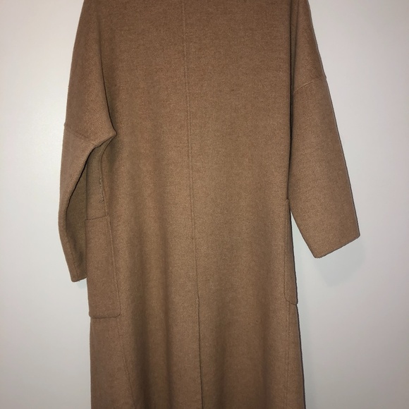 ZARA Handmade Waterfall Patch Pockets Wool coat - Picture 3 of 14